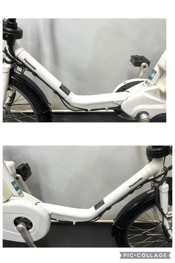 業界最長1年保証 送料無料　新型　パナソニック　20インチ　白色　電動アシスト自転車　g401