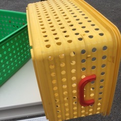 大きい　プラカゴ　おもちゃ入れ等　2個セットの画像