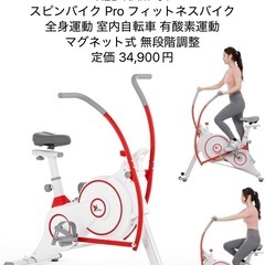PEEZ スピンバイク Pro 家庭用 静音 エアロバイク クロ...