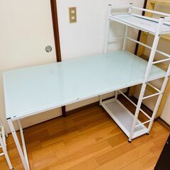 パソコンテーブル 棚付き