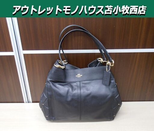 コーチ COACH トートバッグ F38068 ブラック/黒 レザー ハンドバッグ ショルダーバッグ 中古 苫小牧西店