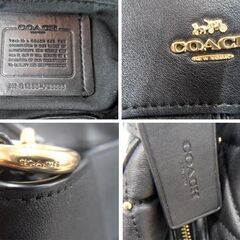 コーチ COACH トートバッグ F38068 ブラック/黒 レザー ハンドバッグ ショルダーバッグ 中古 苫小牧西店の画像