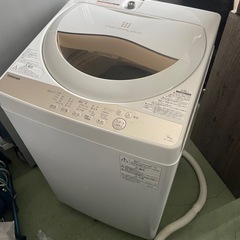 ⚪︎美品！洗濯機　TOSHIBA 5kg 部屋干し乾燥付き！