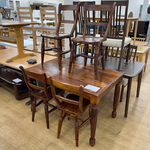 ★ジモティ割あり★   4人用ダイニングセット　クリーニング済み SJ9022