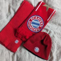 FCバイエルンミュンヘン　マフラー・ニット帽セット