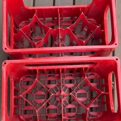 レトロ　コカコーラ　1リットルビンケース　2個セット　の画像