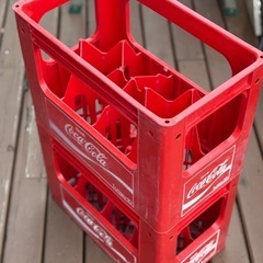 レトロ　コカコーラ　1リットルビンケース　2個セット　の画像