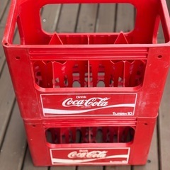 レトロ　コカコーラ　1リットルビンケース　2個セット　の画像