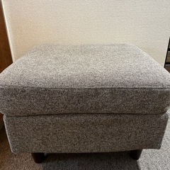 グレーソファオットマンひとり用