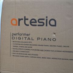 【未開封】artesia 電子ピアノ Performer 白■88鍵盤電子ピアノの画像