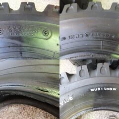 ◆BRIDGSTONE/ブリヂストン◆Jeep Service　MAD＆SNOW　7.00×16LT　8PLY　ジムニー　USEDの画像