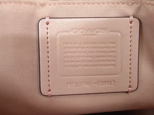 コーチ COACH スモールケルシーサッチェル 2WAY レザー F26917 ピンク ショルダーバッグ ハンドバッグ 肩掛け 中古 苫小牧西店