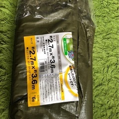 （受け渡し済み）キャンプ用品❾ 防水ODグリーンシート（ほぼ新品）の画像