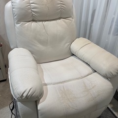 自動リクライニングチェア　ソファー　の画像