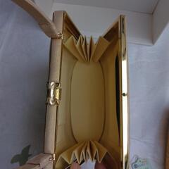 和装バッグ　草履セット　ゴールドの画像