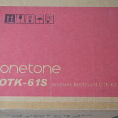 【未開封】onetone OTK-61S黒アダプター、譜面立て、マニュアル、イス , スタンド , ヘッドフォン付属の画像