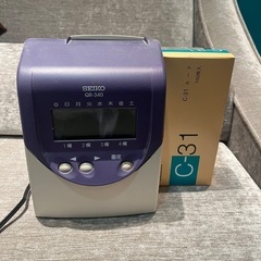 受付終了！SEIKOタイムレコーダー QR-340 タイムカードセット