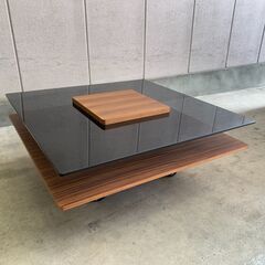 J7A2149 強化 ガラステーブル 家具 おしゃれ 正方形 応...