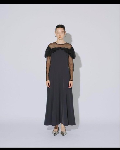 ANDRESD frills flare dress オケージョンドレス