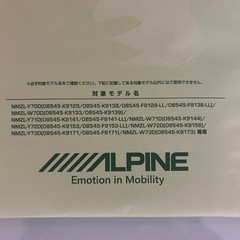 【値下げ】　ALPINE 全国地図データ更新キット 2024の画像
