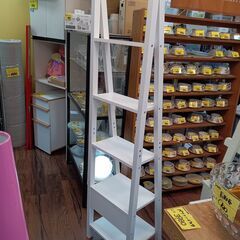 5段オープンシェルフ　マルチシェルフ　ラック　棚　収納　ホワイト　サイズ（約）幅44×奥39×高180　　■近隣配送無料 買取GO‼　栄和店の画像