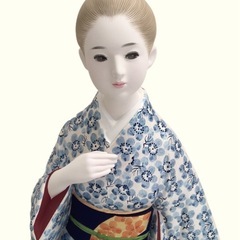 博多人形 『早春』三浦 冨美子作の画像
