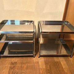 川口工器 燕三条製 シンク下スライドラック 幅50cm 3段と2段のセットの画像