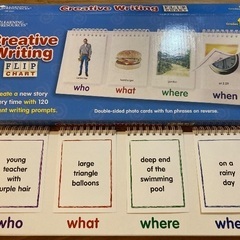 英語学習　絵カード　文章づくり　アメリカ教材　ラーニングリソーシズ社
