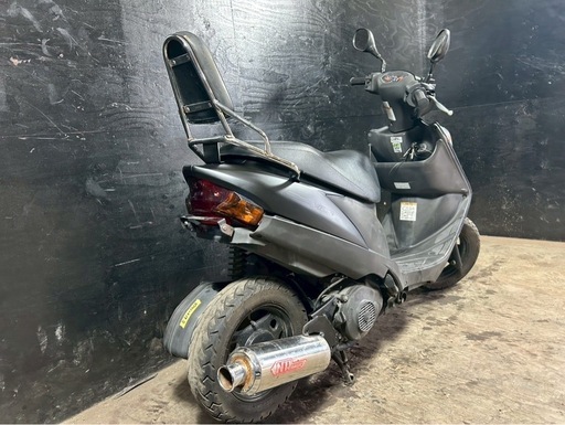★支払い総額9.0万円★定休日無し！走行テスト済み！スズキ アドレスv125 CF4EA キジマ縦型バックレスト！ワンオフ？社外マフラー！