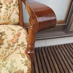 かしわ家具 柏木工 かしわ椅子肘付き  アンティーク の画像