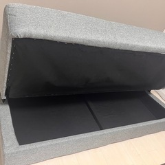 【お譲り先決定済み】ニトリ ファブリック ソファベッドの画像