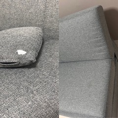 【お譲り先決定済み】ニトリ ファブリック ソファベッドの画像