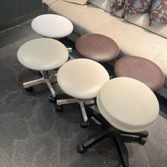 2500円6セット丸椅子 キャスター付きスツール 
