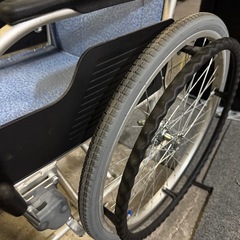 MATSUNAGA マツナガ 車いす ECO-201B 自走用 背折れ式 アルミ製 介助ブレーキ付き スタンダード車椅子 車イス  松永製作所  の画像