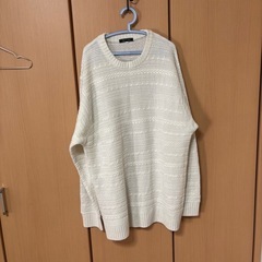 【値下げ】メンズ　白セーター　3L 