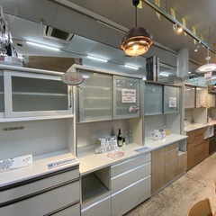 【愛品館 江戸川店 】2枚スライド扉 キッチンボード CRAFT KOGA（古賀家具）の画像