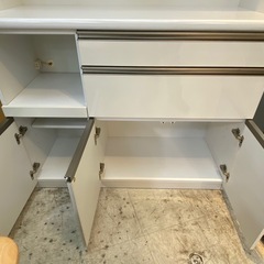 【愛品館 江戸川店 】2枚スライド扉 キッチンボード CRAFT KOGA（古賀家具）の画像