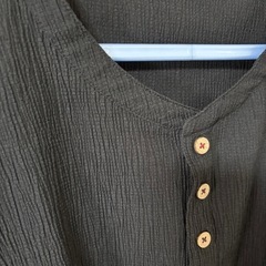 メンズ　ヘンリーネックTシャツ　2P　4Lの画像