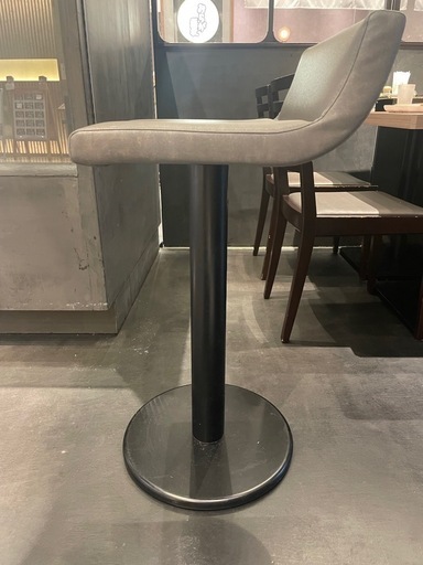 グレー ハイバック バースツール