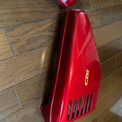 美品HONDA純正部品パーツCG125サイドカバー左右セットカウル レッドの画像