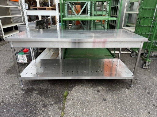 調理台　作業台　ステンレス　テーブル　幅180 奥75 高さ80cm
