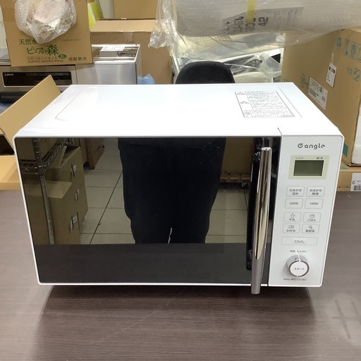 電子レンジ エディオン e angle ANG-MO-C5 2022年製 フラットテーブル