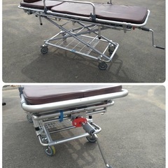 お値下げ！　● NISSIN 車載用 軽量 ストレッチャー 昇降式 担架 ベッド 背上げ機構付 TY226EB 未使用品 ③の画像