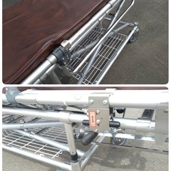 お値下げ！　● NISSIN 車載用 軽量 ストレッチャー 昇降式 担架 ベッド 背上げ機構付 TY226EB 未使用品 ③の画像