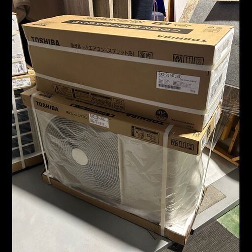 札幌★①未使用品◆2024年モデル◆東芝◆ルームエアコン◆100V◆10畳◆RAS-2814TL(W)+RAS-2814ATL