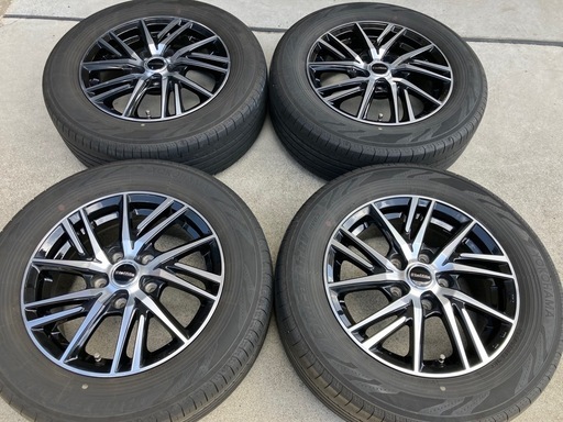 195/65R15ラジアルタイヤ付きホイール4本　ノア、ヴォクシー、セレナ、ステップワゴン等　ランクB