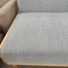 ジモティー見た！で5%OFF！【北欧系 ソファベッド】3人掛けソファの画像