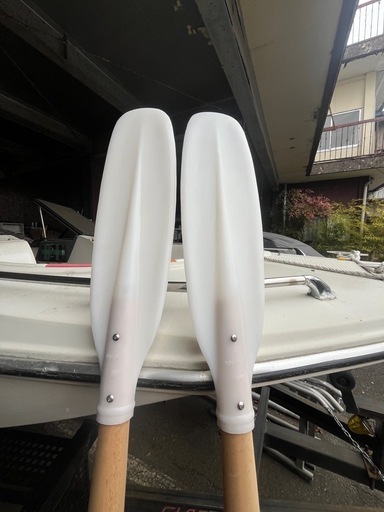 手漕ぎボート用オール未使用品　クラッチ付き