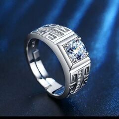  ▼j→→→m43-4/ダイヤモンドＣＺラウンドカットデザインリングRDXの画像