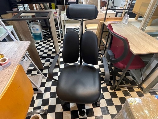 【リサイクルサービス八光】幅62㎝　DUOREST　デュオレスト　PCオフィスゲーミングチェア　DR-7600N2